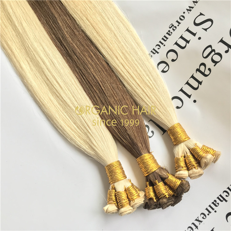 Human remy hair best hand tied weft X62